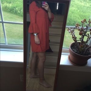 Cute boho burnt orange dress